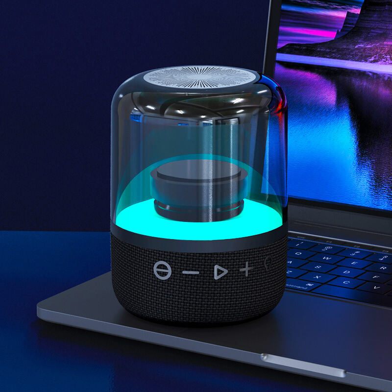 Popular Design TWS Transparent Sound Activated Bocinas Bluetooth Speaker Portabl