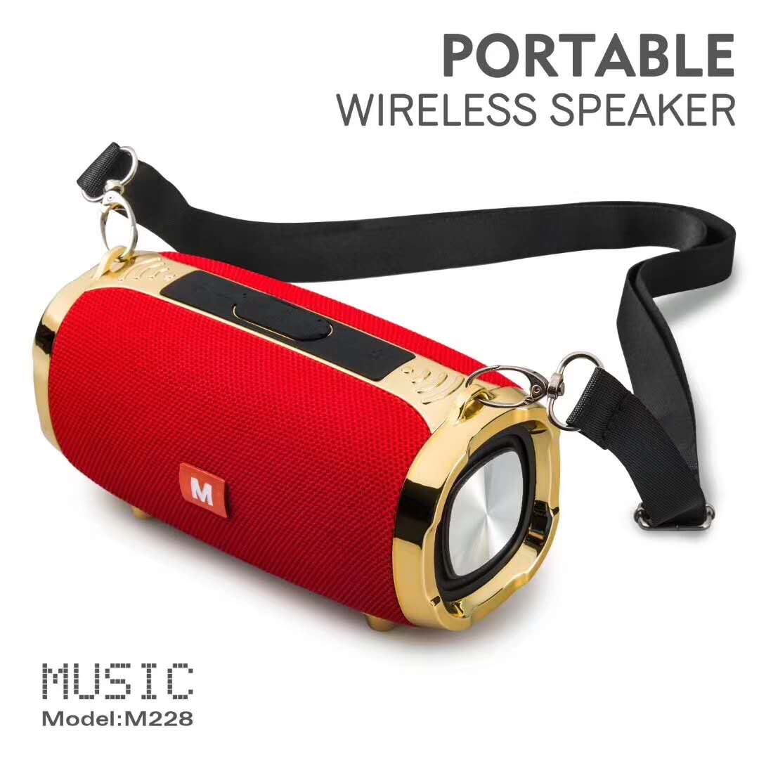 M228 Mini Wireless Speaker TWS Outdoor Portable With Microphone Hands-free Dual 
